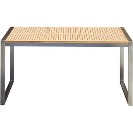 Tikamoon Gartentisch 150 x 74 x 90 cm Braun/Weiß