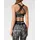 Plein Sport Sporttop Schwarz/Grau S