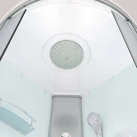 SeniorBad Duschkabine Fertigdusche Dusche Komplettkabine D10-00T1-EC 80x80 cm - Weiß