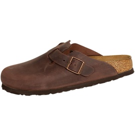 Birkenstock Boston Nubukleder geölt schmal habana 43