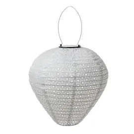 MARELIDA LED Solar Lampion Ballon mit Blumenmuster D: 30cm