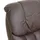 Robas Lund Relaxsessel CALGARY XXL Leder 97 x 110 x 97 cm Braun mit Hocker