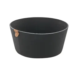 Justinus Filzkorb  Lifestyle , schwarz , Filz , Maße (cm): H: 12  Ø: 24