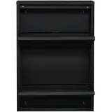 [en.casa] Sokndal 50 x 71 x 15 cm schwarz / schwarz