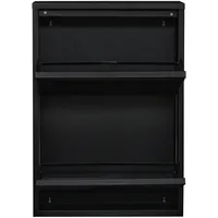 [en.casa] Sokndal 50 x 71 x 15 cm schwarz / schwarz