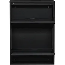 [en.casa] Sokndal 50 x 71 x 15 cm schwarz / schwarz