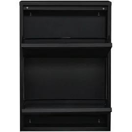 [en.casa] Sokndal 50 x 71 x 15 cm schwarz / schwarz