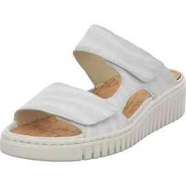 WALDLÄUFER Pantolette H-Willow weiß-kombi. 38