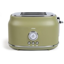 LIVOO DOD181W Toaster, 810 W, Grün