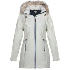 Dry Fashion Damen Steppmantel Wintermantel Göteborg - Winterjacke Steppjacke Winter Mantel für Frauen Atmungsaktiv Gefüttert in Beige Größe 38 - 38