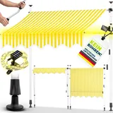 tillvex Klemmmarkise 250 cm gelb/weiß