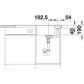 Blanco Axia III 5 S-F anthrazit + Excenterbetätigung + InFino + Holzschneidbrett