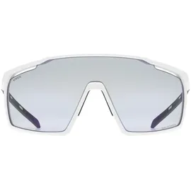 Uvex Mtn Perform Variomatic Photochrome Sonnenbrille - White Matt - Variomatic Litemirror Blue/CAT1-3