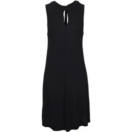 LASCANA Jerseykleid in weit schwingender Form mit Taschen, figurumspielend Sommerkleid mit Bindeband im Nacken, elegantes Viskosekleid, Festival schwarz 34