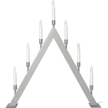 Star Trading Weihnachtsbeleuchtung, Kerzenleuchter Vind 7-flammig, Holz, beige | Gr.: onesize