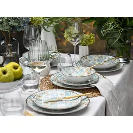 CreaTable Mosaik Tellerset 16-tlg. bunt