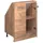 Vicco Kommode + Sideboard, Dachschrägenschrank Rion, Goldkraft Eiche, mit 2 Türen geeignet für die platzsparende Aufbewahrung unter Dachschrägen