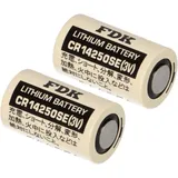 FDK (ehemals Sanyo) 2x FDK Lithium 3V Batterie CR 14250SE 1/2AA - Zelle