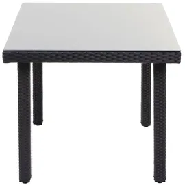 Mendler Cava Gartentisch 80 x 80 x 74,5 cm Schwarz