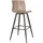 byLIVING Barhocker BYLIVING "Simone", braun, B:40cm H:103cm T:51cm, 100% Polyester, Hocker, Barhocker, 2er Set, Vintage braun oder Webstoff anthrazit