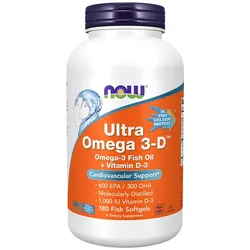 Now Foods Ultra Omega 3-D Softgels (180 Weichkapseln)