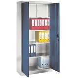 Californian Products CP Stahlschrank C 2000 Acurado 9260-100 S10142 lichtgrau, enzianblau 93,0 x 40,0 x 195,0 cm, aufgebaut