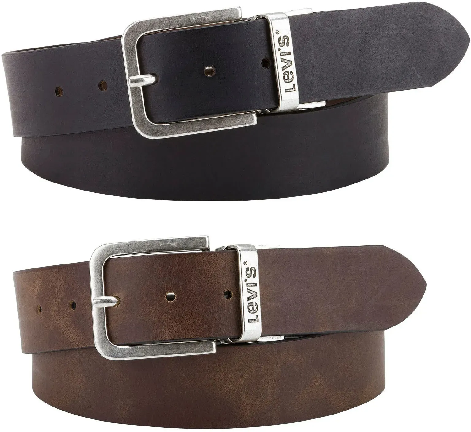 Ledergürtel LEVI'S, Damen, Gr. 105, braun, Leder, Gürtel Ledergürtel, Reversible Core