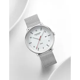 Mondaine Doppio Solar Mesh Edelstahl 41 mm MLE.41910.SM