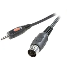 SpeaKa Professional Audio Anschlusskabel DIN-Anschluss / 3,5mm Klinken-Stecker 150,0m (SP-7869804)