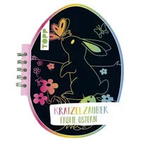 Frechverlag Kratzelzauber Ostern (Kratzelbuch in Ostereiform)