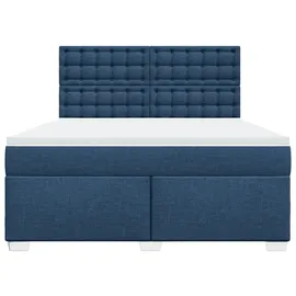 vidaXL Boxspringbett 180 x 200 cm Blau
