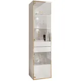 lookway Vitrine Aurora 45 x 40 x 181 cm Weiß