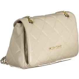 Valentino Ocarina Umhängetasche Kunstleder Beige/Weiß