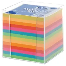 Folia Zettelbox transparent farbig sortiert 700 Notizzettel