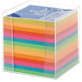 Folia Zettelbox transparent farbig sortiert 700 Notizzettel