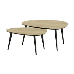 Couchtisch 2er Set  Dortmund ¦ holzfarben