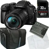 Panasonic Lumix G81HA+G 3,5-5,6/14-140 mm schwarz Digitalkamera Set Angebot - Schwarz