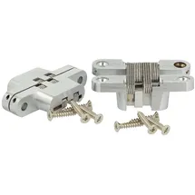 SOTech 1 Paar Einfrässcharnier VICI 60 x 13 mm Öffnungswinkel 180° Grad für Möbeltüren Truhen, Klapptische