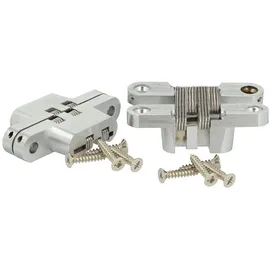 SOTech 1 Paar Einfrässcharnier VICI 60 x 13 mm Öffnungswinkel 180° Grad für Möbeltüren Truhen, Klapptische