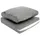bomoe Loungekissen Ilano 70 x 70 cm Hellgrau