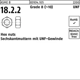 F. REYHER Nchfg. GmbH & Co. KG Sechskantmutter 3/8" 100 Stück
