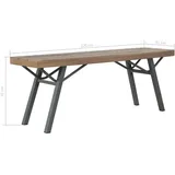 vidaXL Gartenbank 122 x 35 x 45 cm Braun