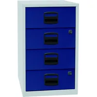BISLEY Home Beistellschrank PFA 41,3 x 40,0 x 67,2 cm grau/blau