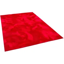 Pergamon Luxus Super Soft Fellteppich Pearl Rot 160x230cm