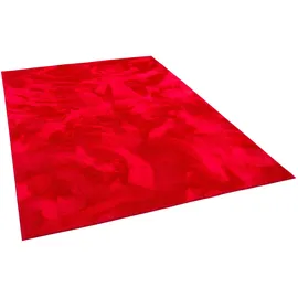 Pergamon Luxus Super Soft Fellteppich Pearl Rot 160x230cm