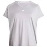 Adidas AEROREADY Train Essentials MINIMAL Branding V-Neck T-Shirt (Plus Size), Kurzärmeliges T-Shirt, IX0357