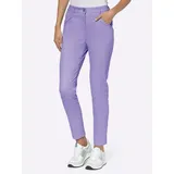 Heine Jerseyhose Twill-Hose normal Lila 38