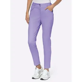 Heine Jerseyhose Twill-Hose normal Lila 38