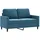 vidaXL 2-Sitzer-Sofa Blau 120 cm Samt