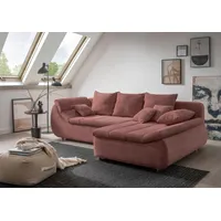 Home Affaire Eckcouch Baumwolle 2-Sitzer Rot